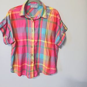 Bright vintage button up